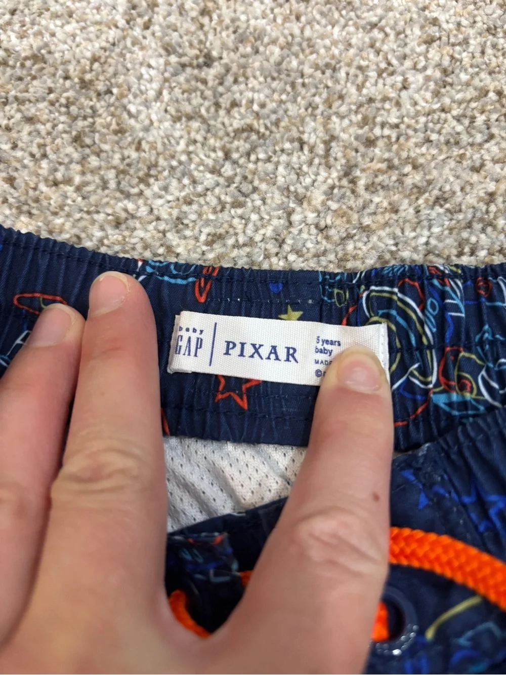 Gap × Disney Toy Story swim trunks Buzz Lightyear size 5 NWOT